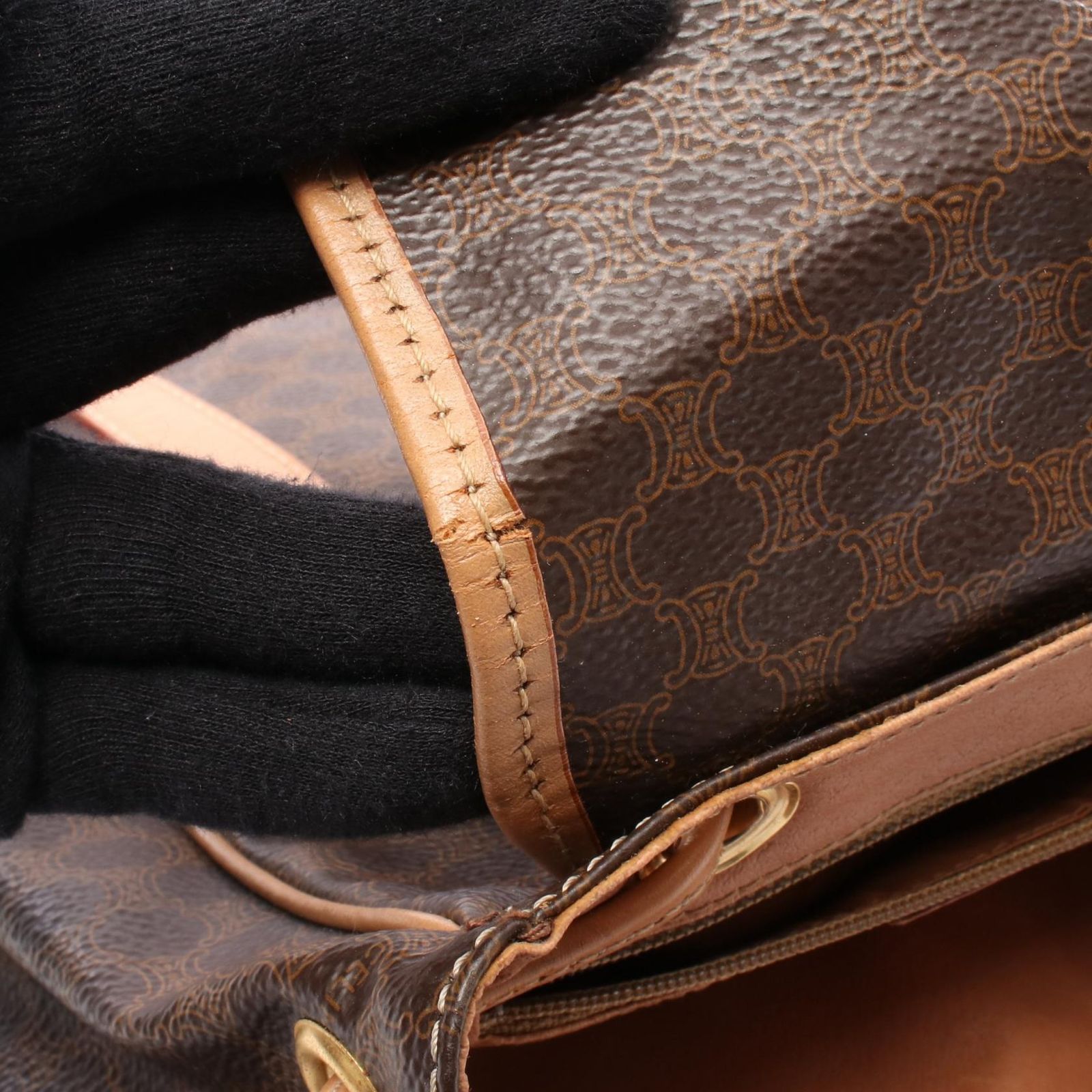 CELINE ブラウンレザーバックパック　リュック CELINE ブラウンレザーバックパック リュック