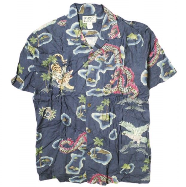 RRL ダブルアールエル TROPICAL PRINT HAWAIIAN SHIRTS 百虎