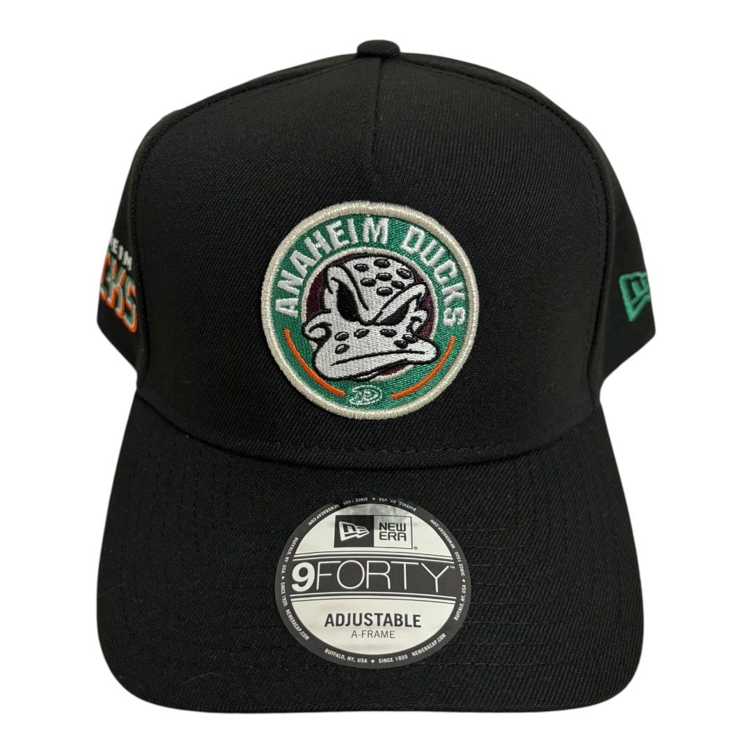 【新品】NEW ERA アナハイム ダックス 9FORTY キャップ 黒 アメリカで流行中！NHL ニューエラ アナハイムダックス 9FORTY A