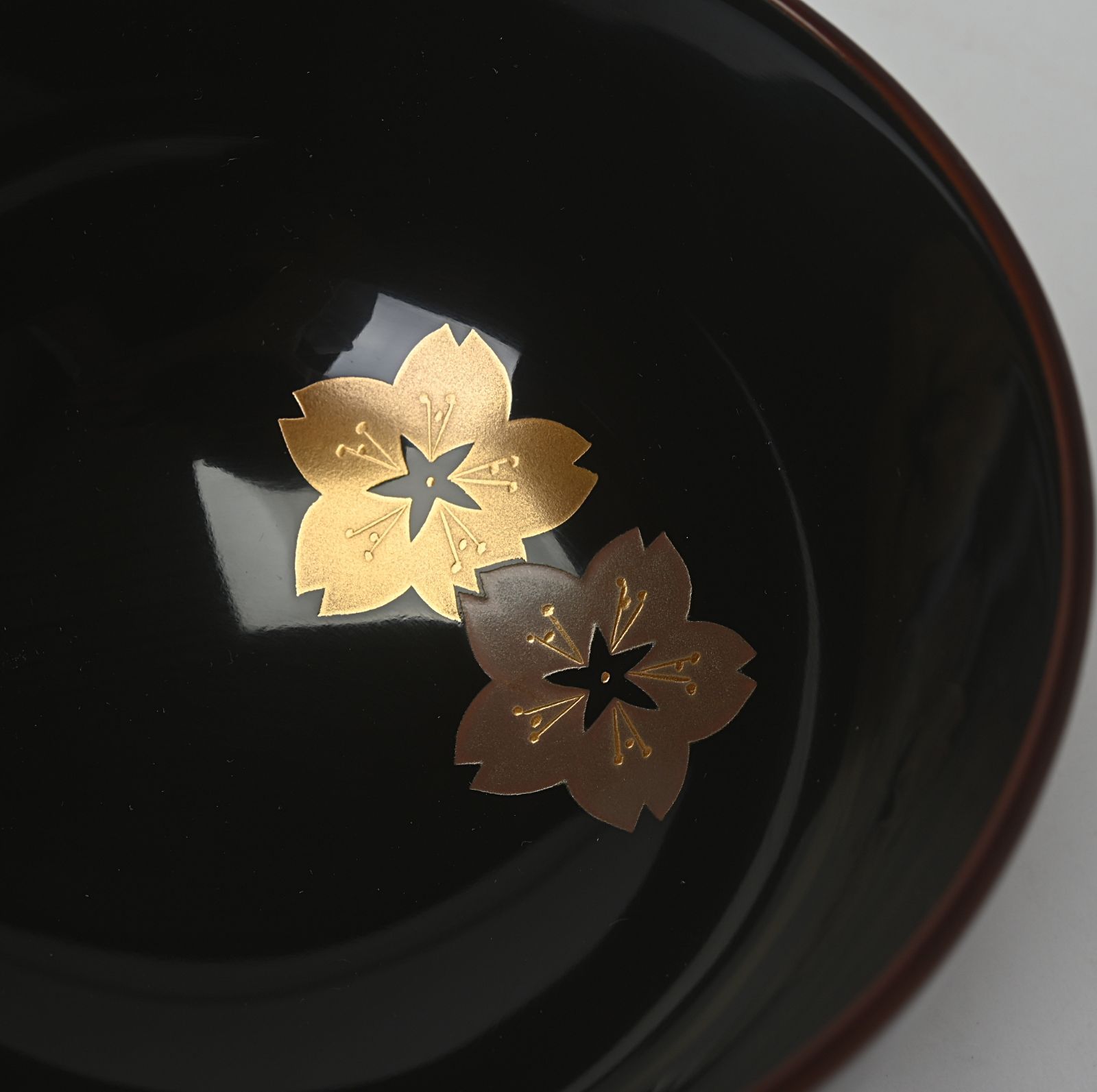 春秋蒔絵 亀甲椀