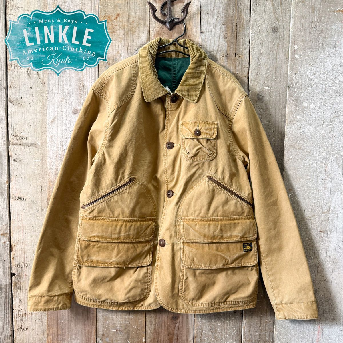 Polo country リバーシブルハンティングジャケット 中古・古着通販】POLO COUNTRY (ポロカントリー) リバーシブル