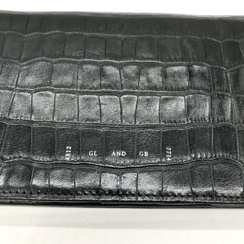 CRIMIE BIKER WALLET 長財布 ウォレット カウレザー クロコダイル柄  