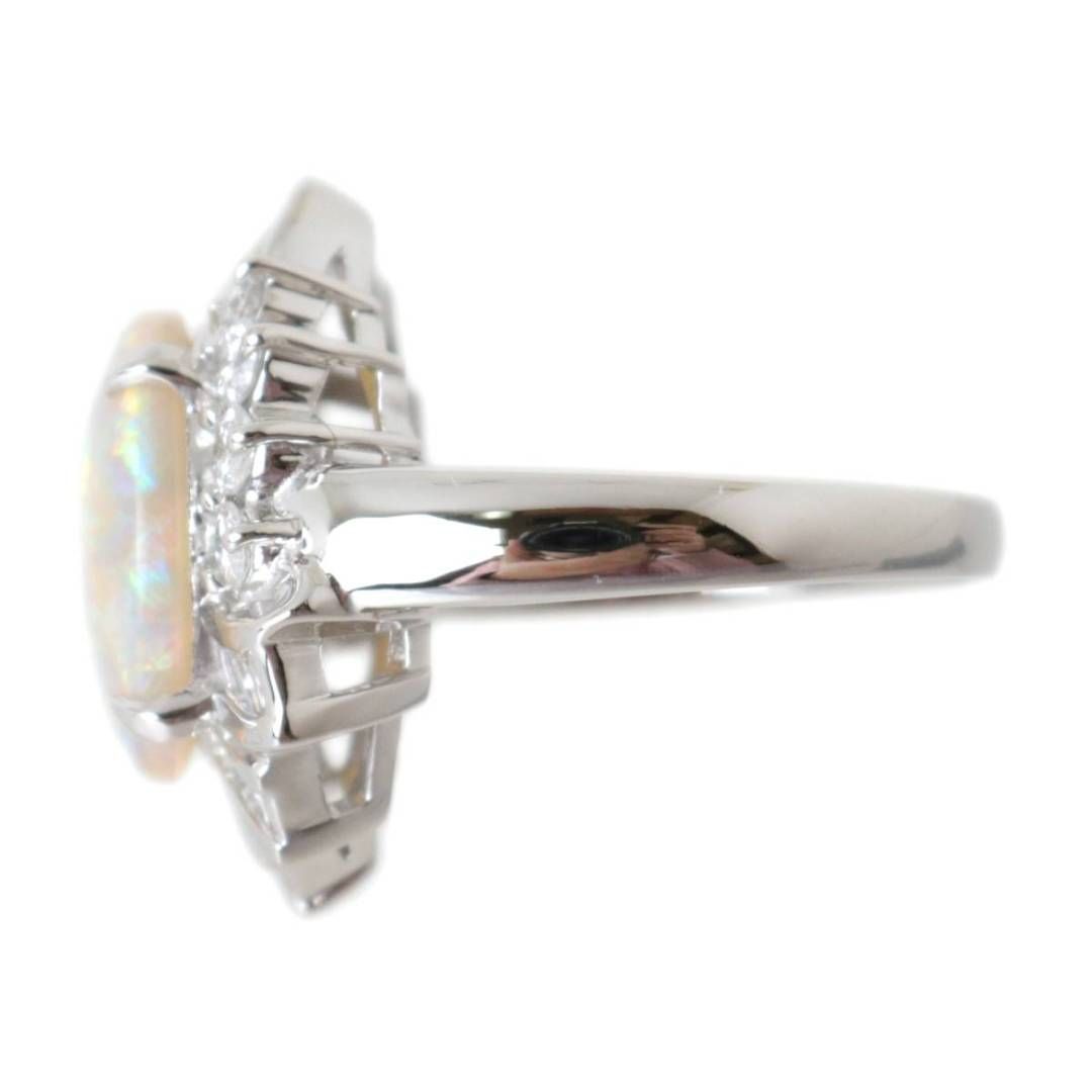 オパール リング 指輪 Pt900 プラチナ900 天然オパール 3.21ct 