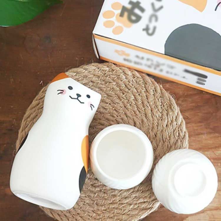 おちょこ 徳利セット 3点セット お猪口 ぐい呑み とっくり ねこ