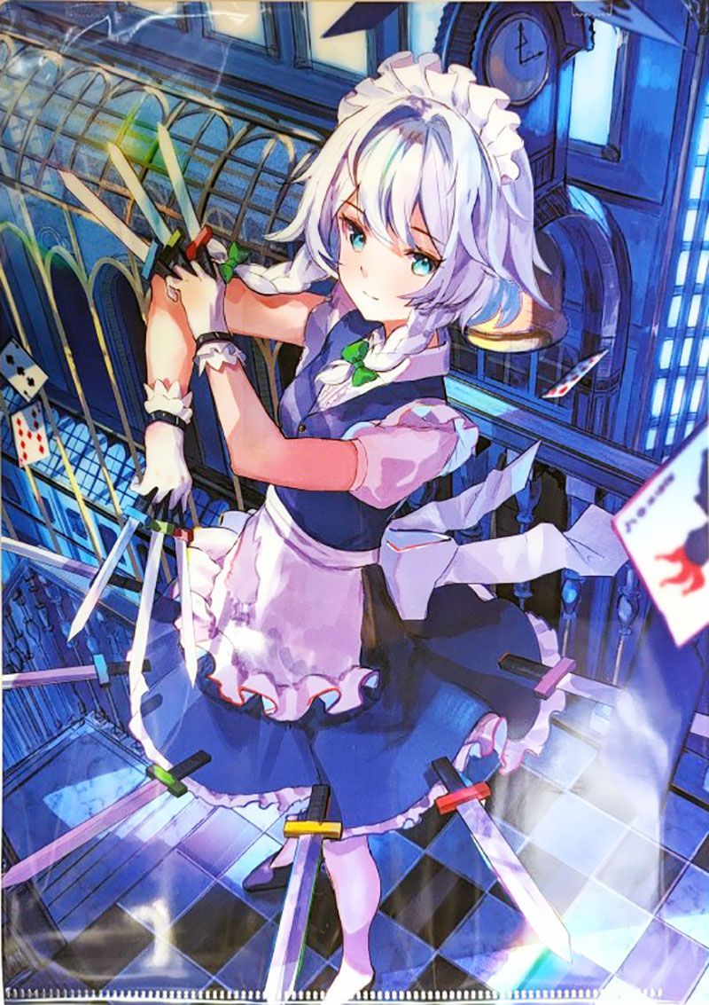 東方project 咲夜　水着　美少女　クリアファイル　VZ17 東方project 咲夜 水着 美少女 クリアファイル VZ17（送料無料の