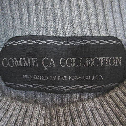 COMME CA COLLECTION コムサ グレー ハイネック 半袖セーター コムサコレクション COMME CA COLLECTION 半袖 ニット セーター