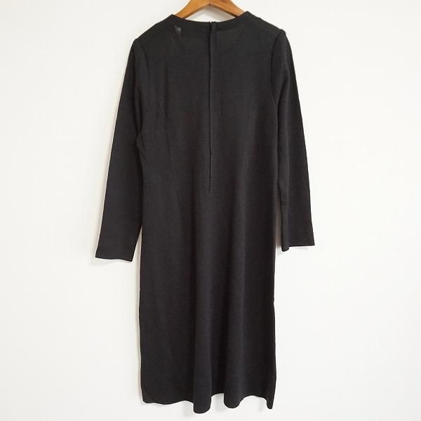 wnc サイトウトヨコ 斉藤都世子 ワンピース 黒 ニット 無地 長袖