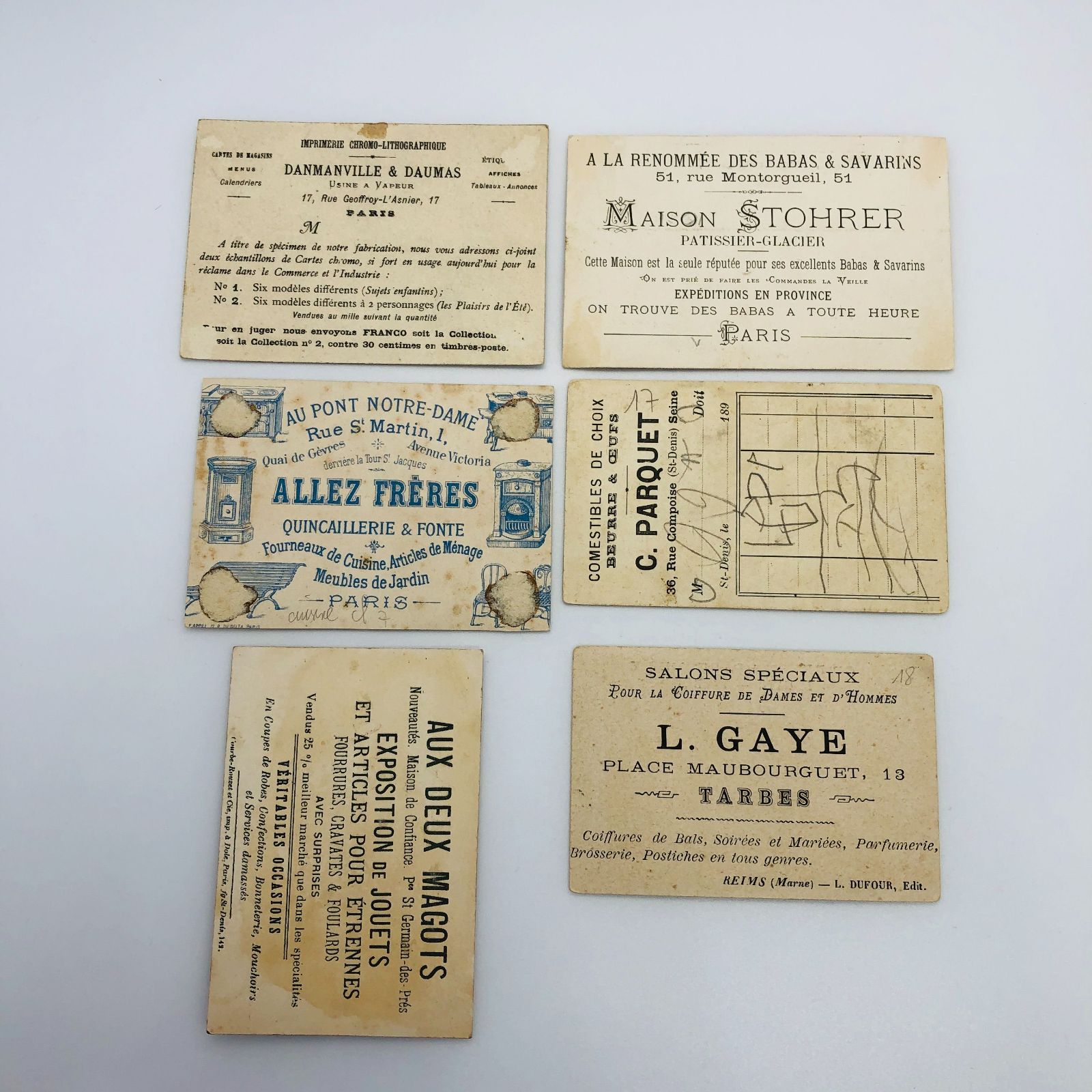 6枚セット! まとめ 】クロモカード フランス アンティーク ※シャンク