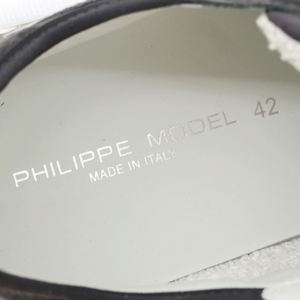 【新品】フィリップモデル PHILIPPE MODEL EZE WC4 スニーカー ブラックxホワイト【サイズ44】【メンズ】