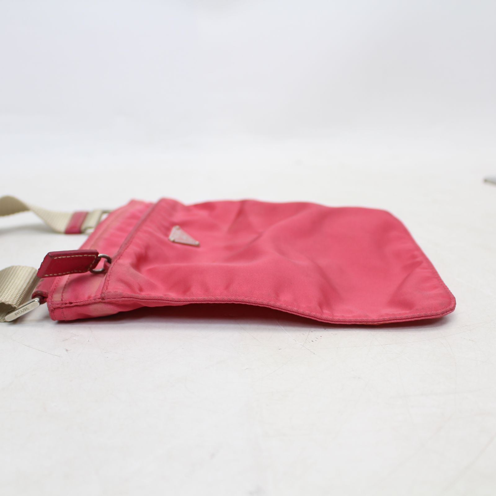 ⭐美品⭐PRADA ショルダーバッグ ピンク ミニ サコッシュ 三角ロゴ 