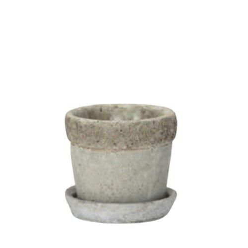 花 観葉植物用ポット リト ラウンド 8 Ceramic POT 8個入り 92101 底穴あり 受皿付き 代引き不可 ミニポット FARM p119