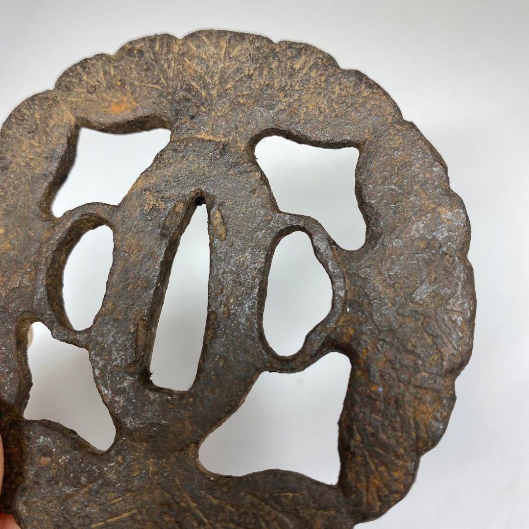 時代 拵金具一作 銀地 4点 刀装具 時代 拵金具一作 銀地 4点 刀装具