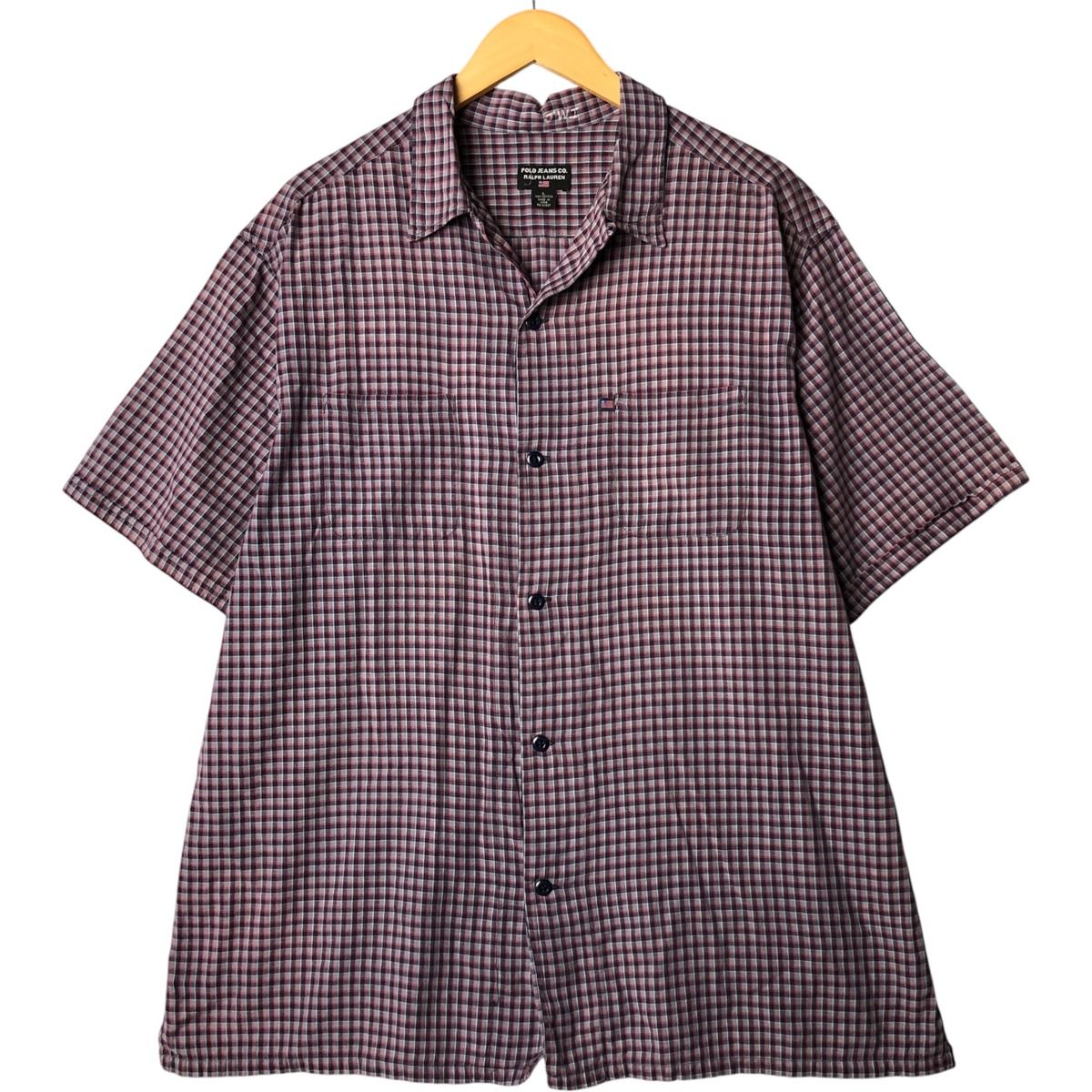 古着 00年代 ラルフローレン Ralph Lauren RALPH LAUREN JEANS CO チェック柄 半袖 ボタンダウンシャツ メンズL相当 /eaa553960 古着 ラルフローレン Ralph Lauren BLAKE 半袖 ボタンダウン