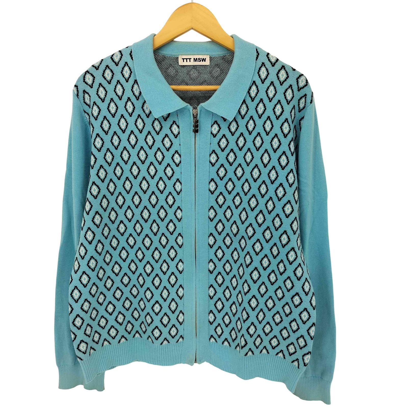 ティーモダンストリートウエア TTT_MSW 23SS Diamond Knit Polo 