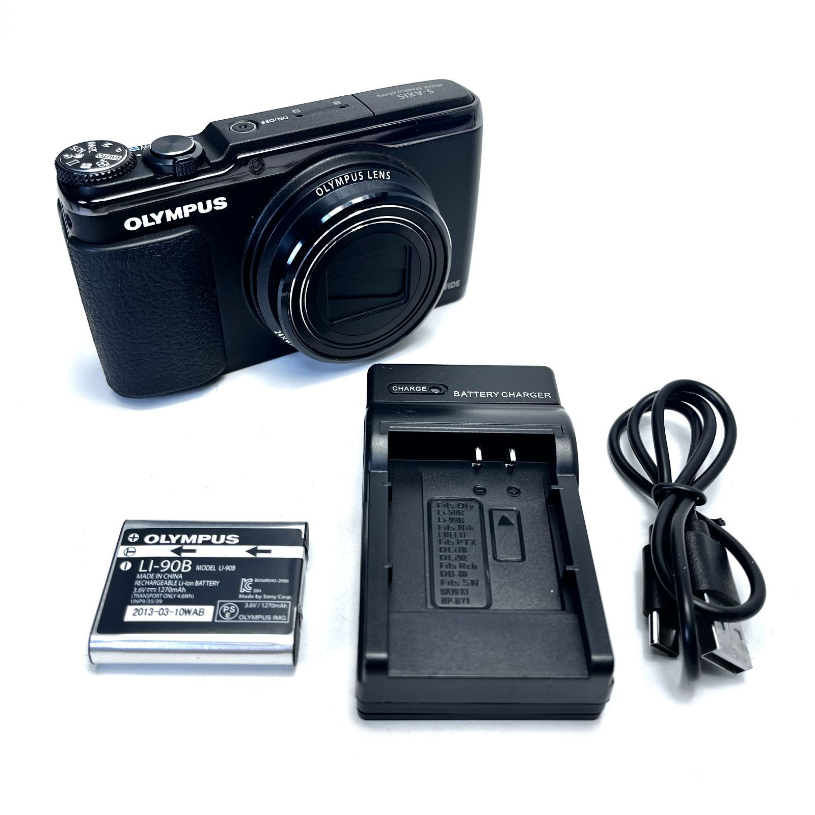 OLYMPUS デジタルカメラ STYLUS SH-60 ブラックボディ OLYMPUS Digital Camera STYLUS SH-60 BLK 24X 48X Zoom 16MP Black | eBay