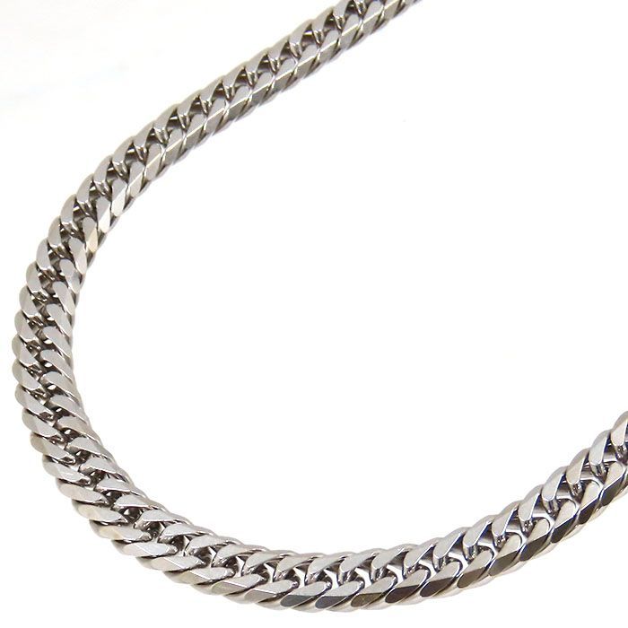 K18WG 喜平ネックレス K18WG 18金ホワイトゴールド 喜平ネックレス 6面ダブル 10g 50cm