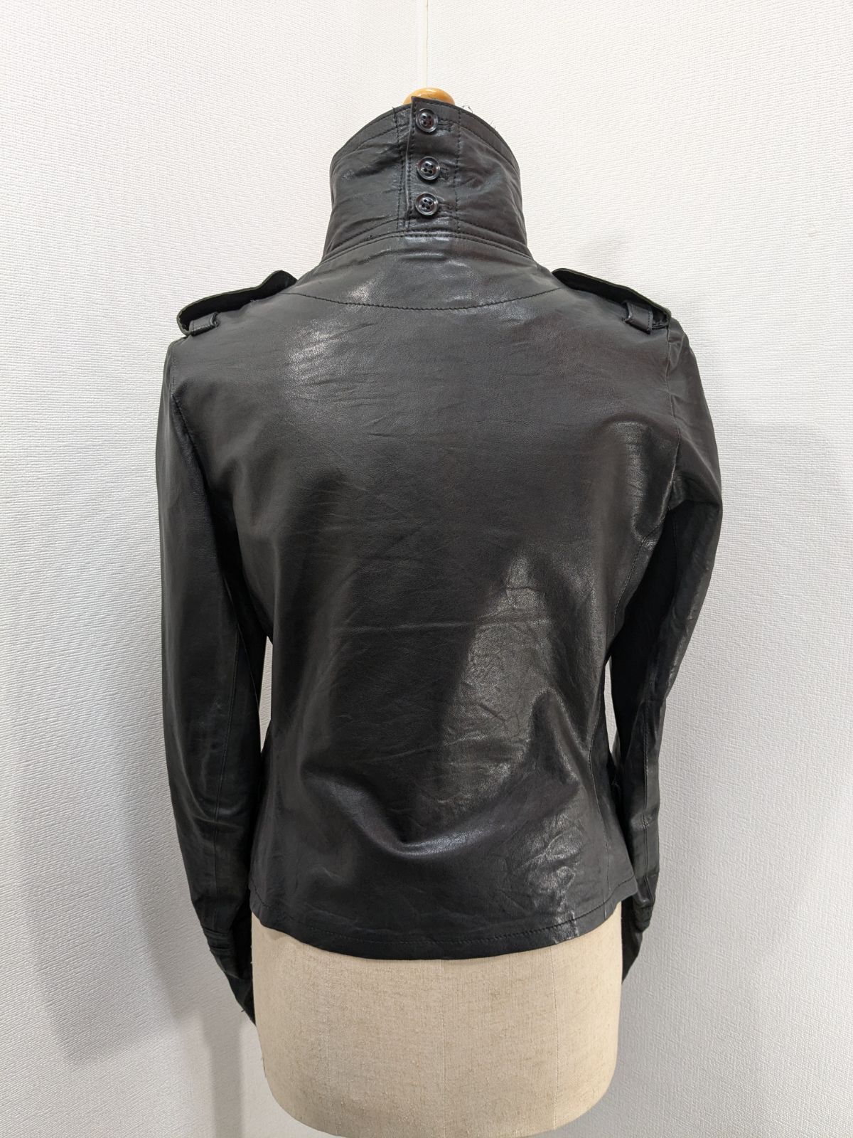 SHARE SPIRIT ライダースジャケット 黒 Share Spirit レザーライダースジャケット share spirit 黒 羊革