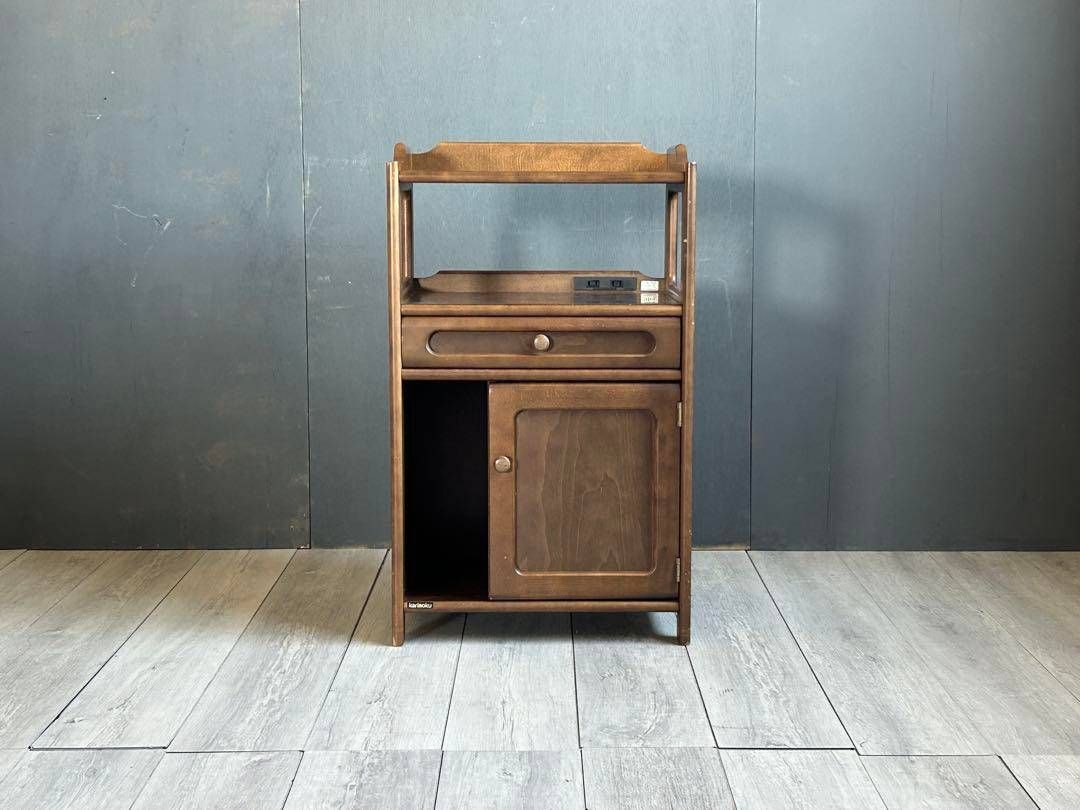 オールドカリモク karimoku カリモク家具 電話台 飾り台 花台 オールド