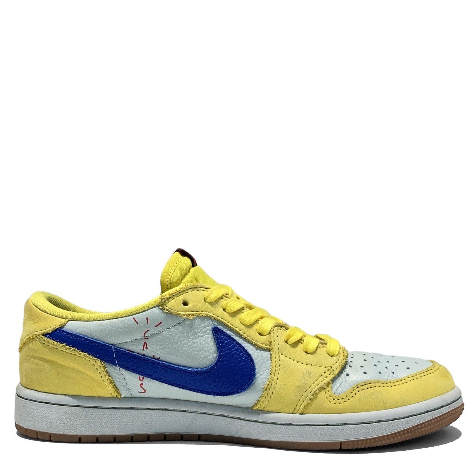 NIKE (ナイキ) × Travis Scott (トラヴィススコット) WMNS Air Jordan 1 Retro Low OG Canary DZ4137-700 エアジョーダン1 レトロ ロー カナリー 25.5cm イエロー /036