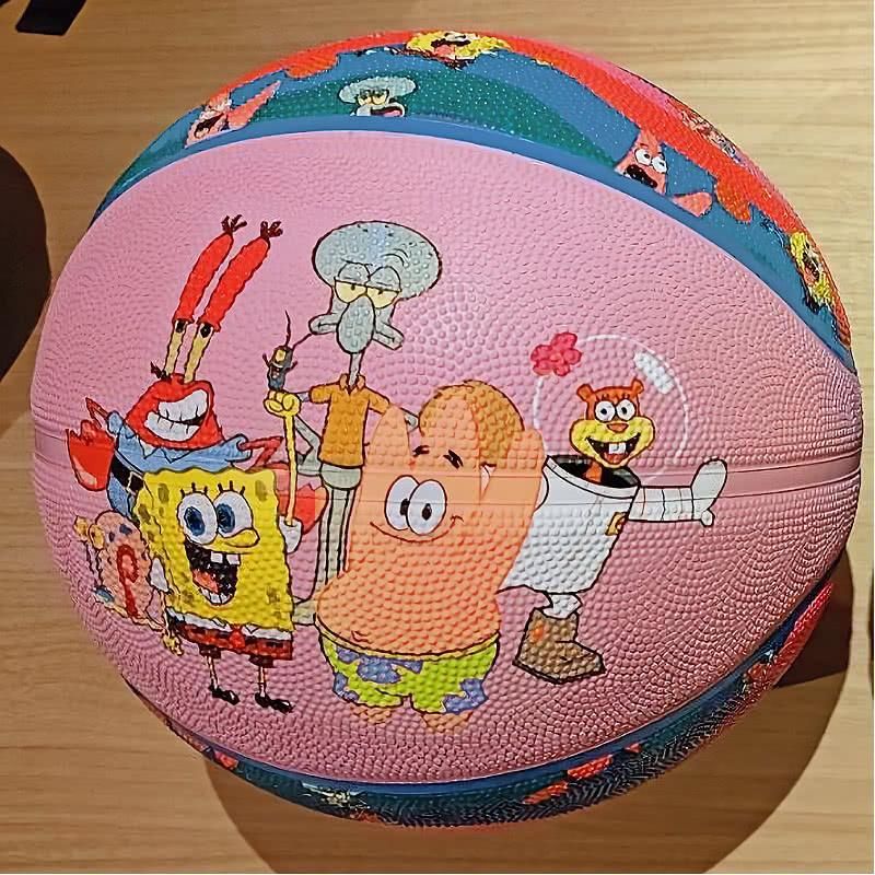 ほぼ新品★Demodee BELL 人形 バスケット付き バスケットボール 6号 スポンジボブ キャラクターズ カラフル