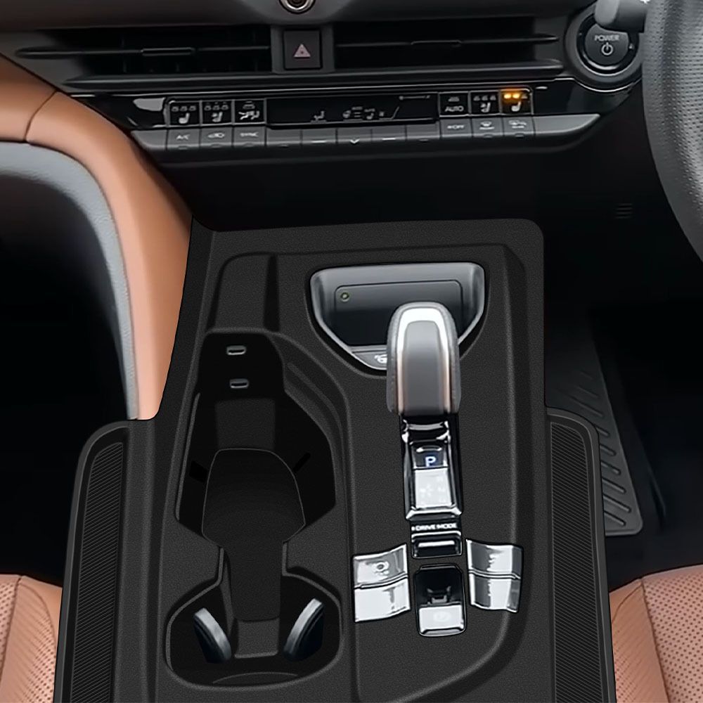 トヨタ クラウン CROWN CROSSOVER 23年対応 右ハンドル 低グレード シリコン製 シフトパネルカバー 保護 ガーニッシュ ブラック 取付簡単