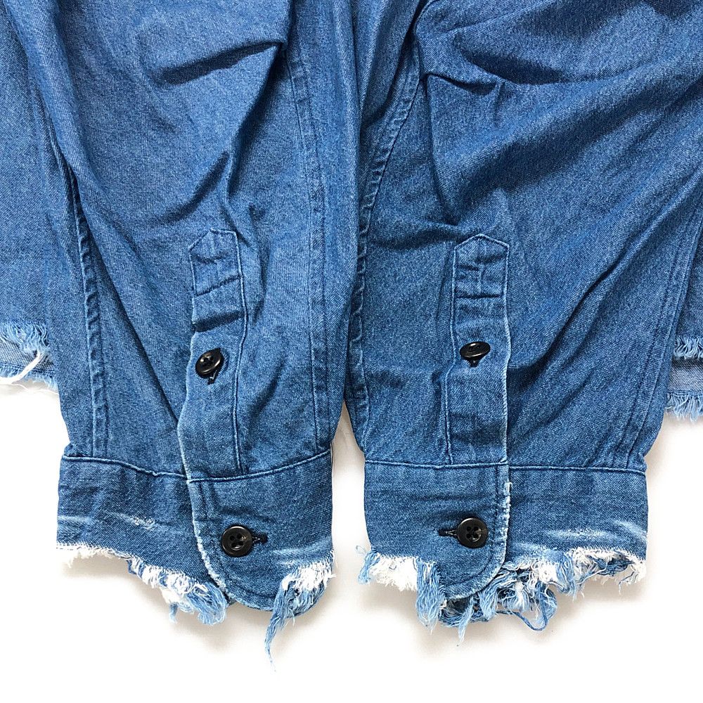 VICTIM ヴィクティム 23SS 品番 VTM-23-S-016 DAMEGE DENIM SHIRTS