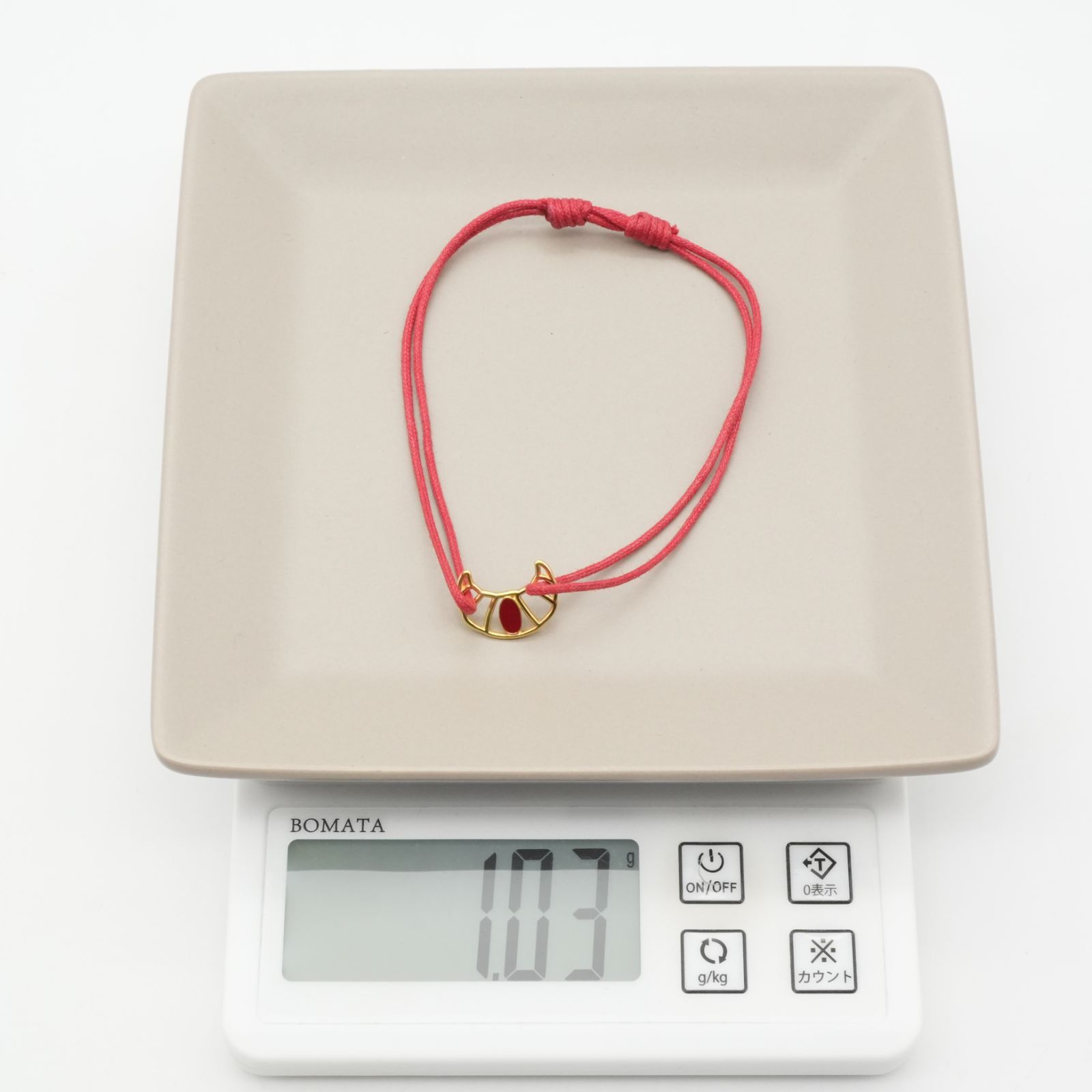 アリータ クロワッサン ブレスレット K9 レッド ALIITA/25-1856/25