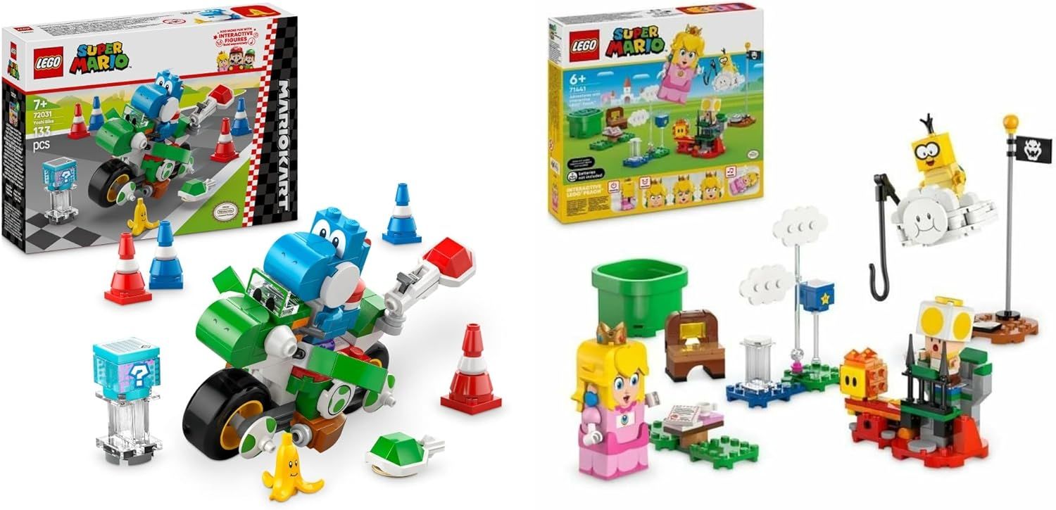 【セット買い】レゴ(LEGO) スーパーマリオ マリオカート – ヨッシーバイク 72031 + ピーチとぼうけん! 71441