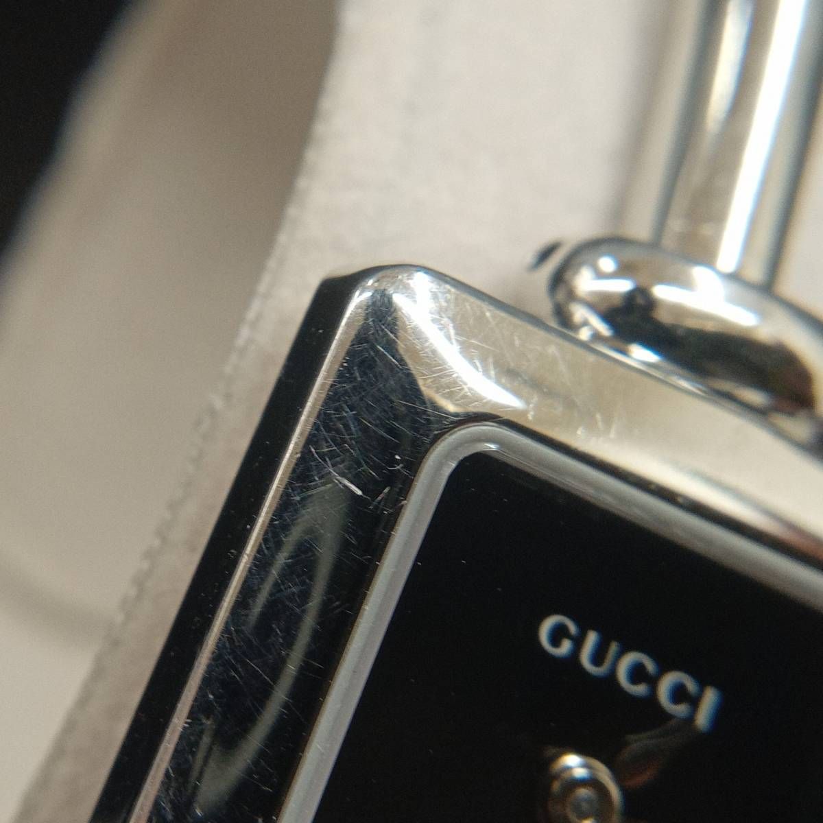 箱付き】GUCCI グッチ 1900L バングルウォッチ 黒文字盤 SS スクエア レディース時計 - メルカリ