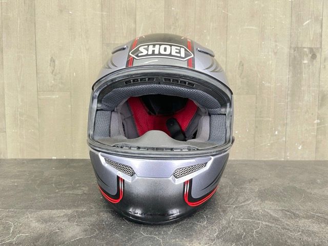 SHOEI フルフェイスヘルメット グレー バイザー付き Shoei ヘルメット グレー SHOEI フルフェイスヘルメット グレー