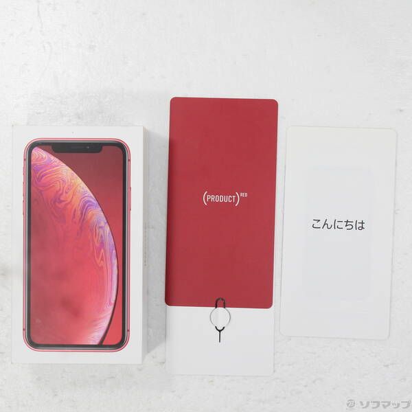 スマートフォン・携帯電話 〔品〕 iPhoneXR 128GB プロダクトレッド