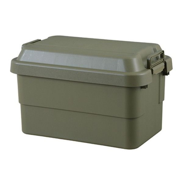 収納ボックス 収納ケース 幅60cm 50L カーキ 耐荷重100kg ロック機