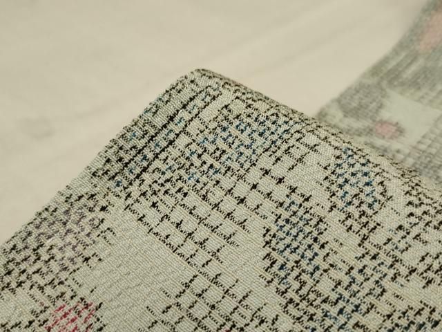 平和屋着物▽本塩沢 単衣 草花文 正絹 逸品 未使用 AAAX3844jd - メルカリ