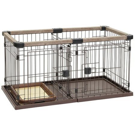 同梱】ペティオお部屋に合わせて組み替えできるドッグルームサークル