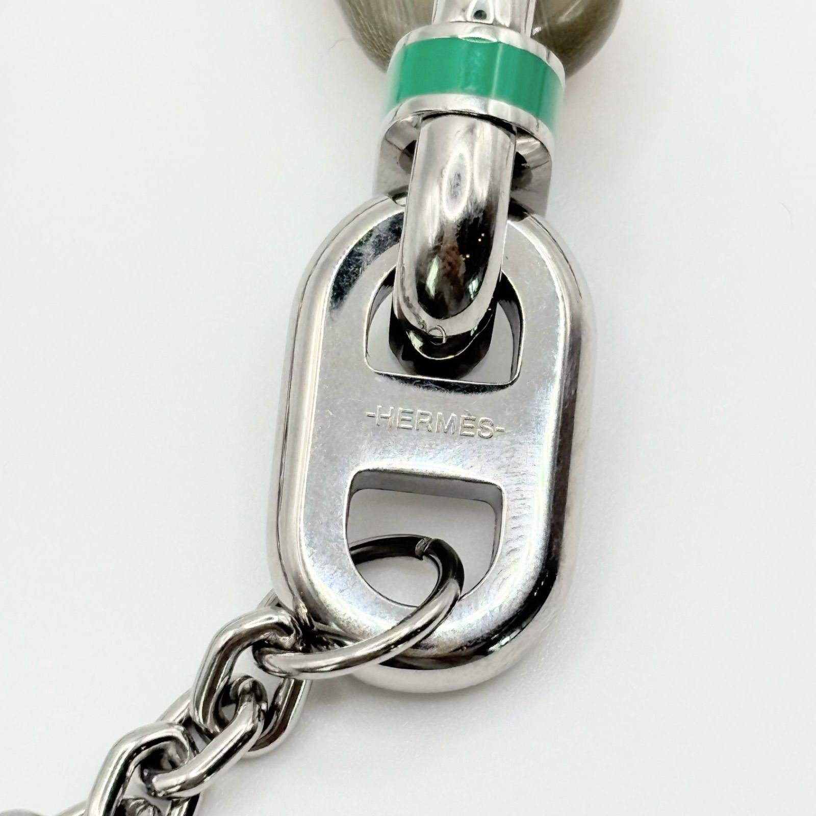 美品 HERMES エルメス マイヨン チェーンネックレス バッファロー