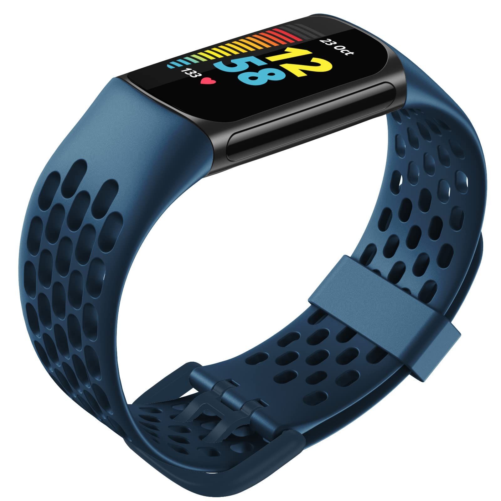 Fitbit Charge 6 / Charge 5 バンド シリコン製 ソフトバンドCharge 6 