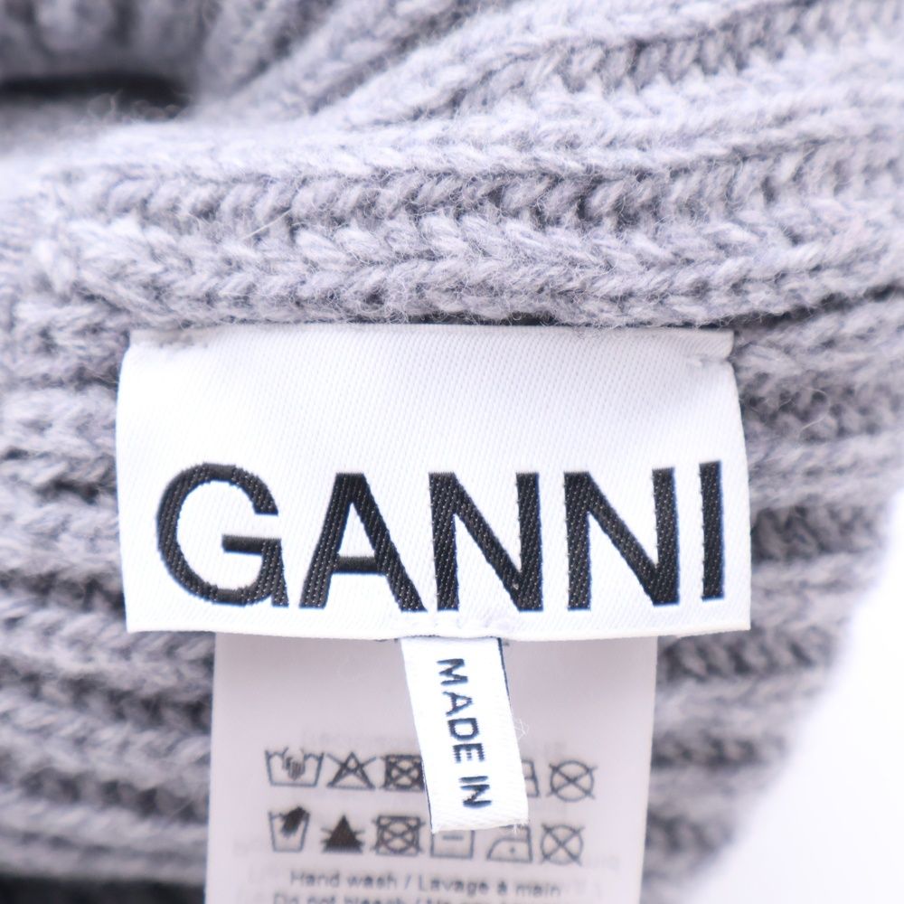 GANNI ニット帽 ガニー Cable ケーブル （(8 GANNI (ガニー) ウール
