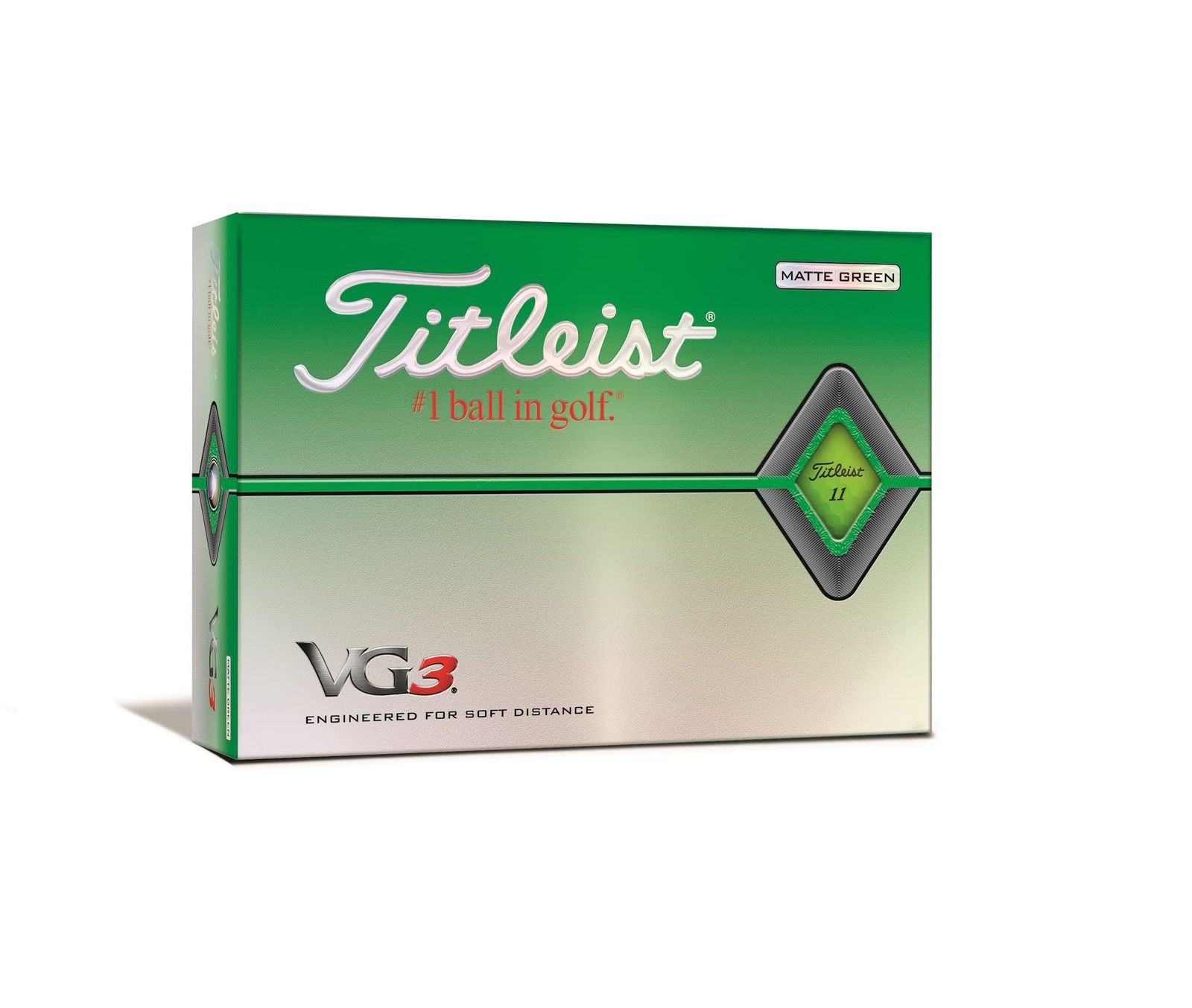 タイトリスト TITLEIST VG3 ゴルフボール マットグリーン T3426S マットグリーン 単品