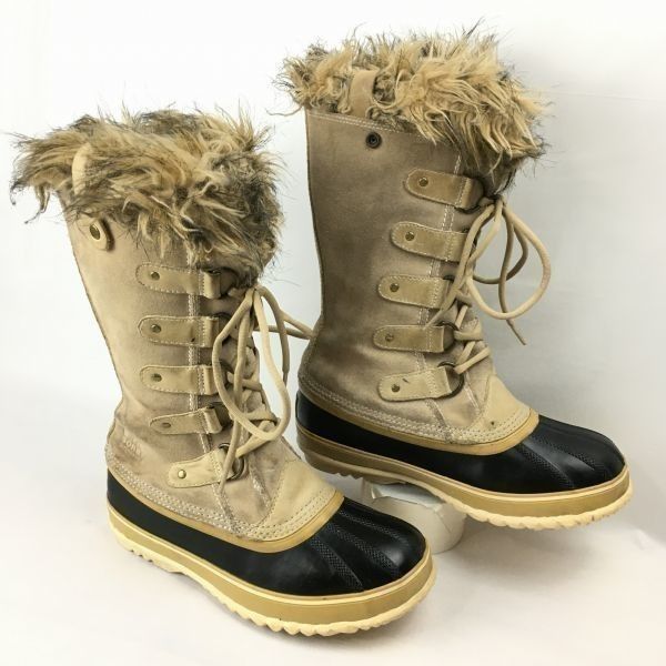 SOREL/ソレル レディース/23.5cm 高級スノーブーツ ボア ライナー付き