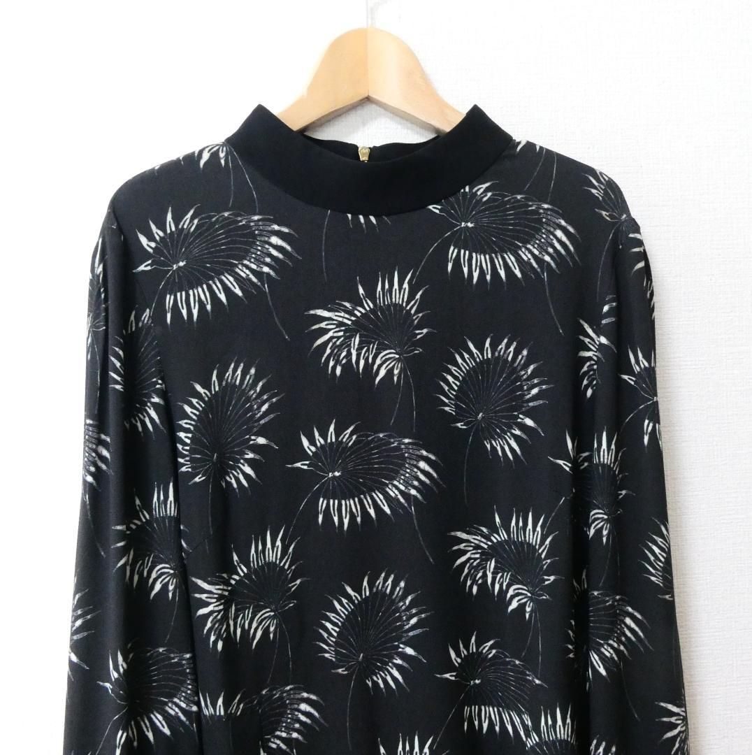美品 MARNI マルニ シフォン ブラウス シャツ カットソー 総柄 モック 