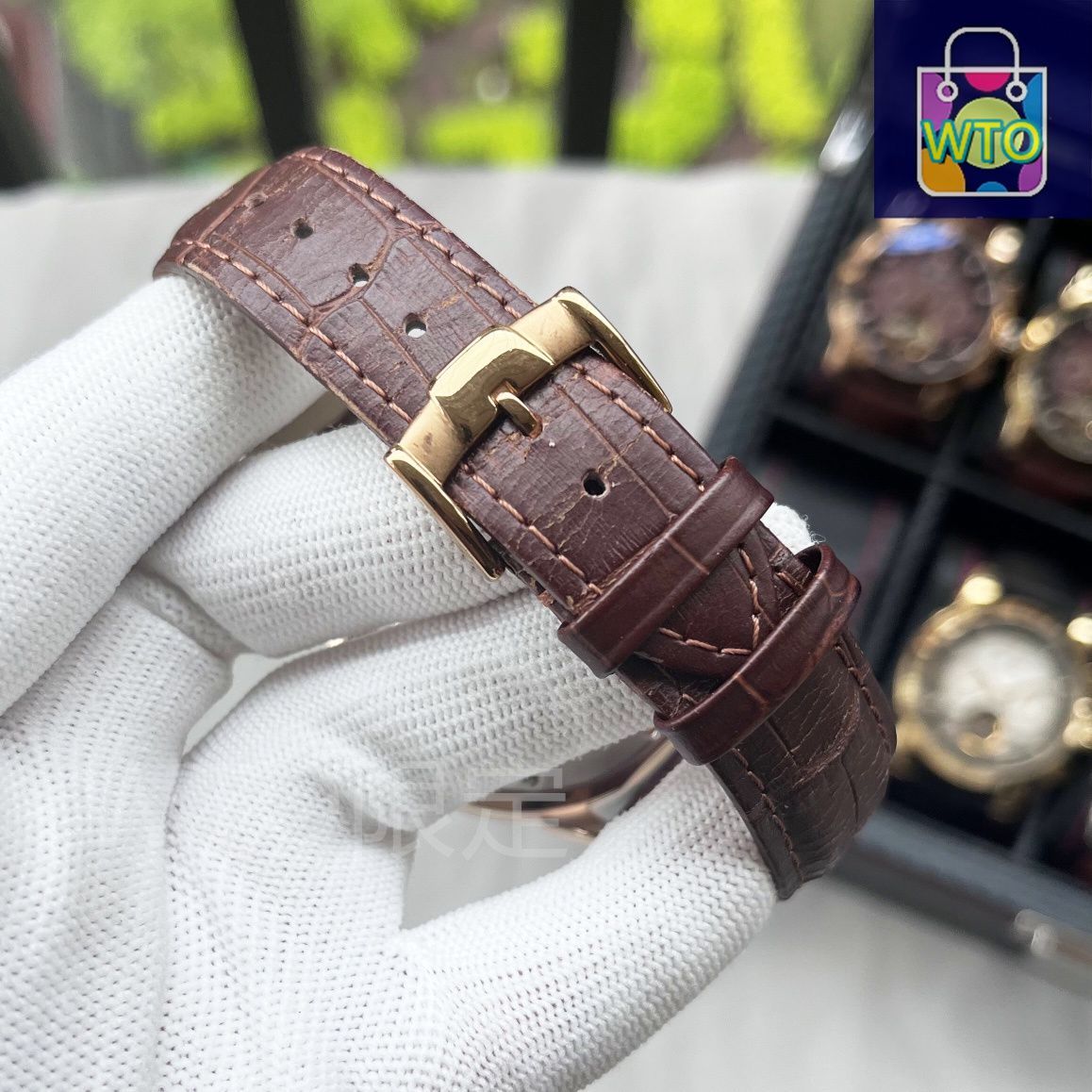 新品未使用！パテックフィリップ　PATEKPHILIP　ストラップ　クロコ パテックフィリップ PATEK PHILIPPE 純正 ノーチラス用 クロコ