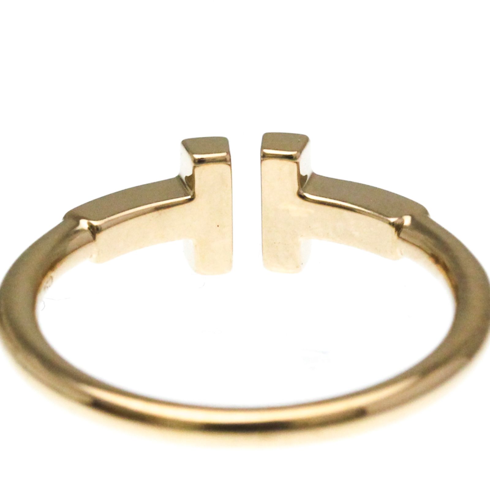 ティファニー Tiffany Tワイヤー リング K18ピンクゴールド K18PG ファッション 無し バンドリング ピンクゴールド PG