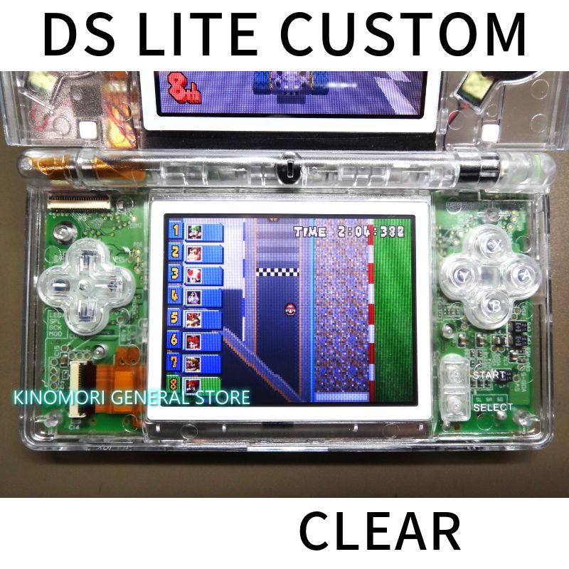 任天堂 DS LITE CUSTOM CLEAR ! 送料無料! - KINOMORI GS - メルカリ