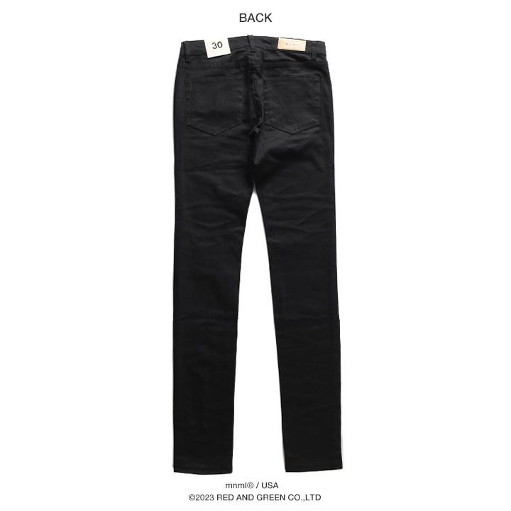 MNML 黒30 mnml（ミニマル） スキニーデニムパンツ 30 ブラック メンズ
