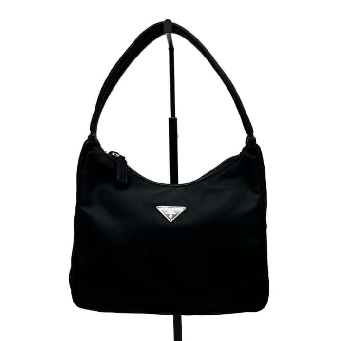 買い手 美品 PRADA プラダ 三角ロゴ ナイロン ミニ アクセサリーポーチ 