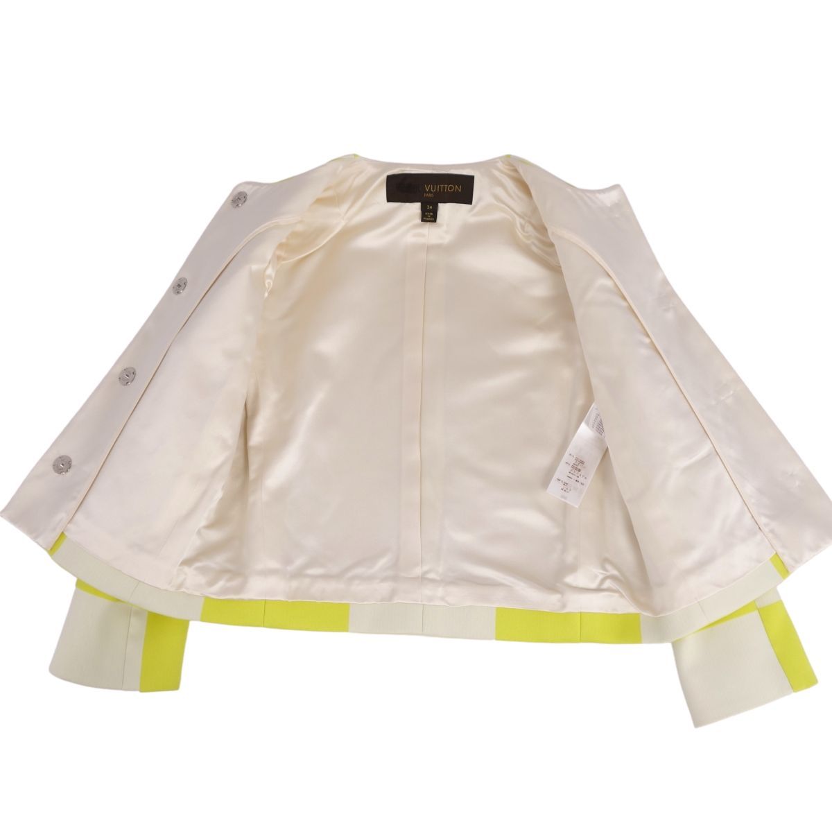 美品 ルイヴィトン LOUIS VUITTON ジャケット ノーカラージャケット  