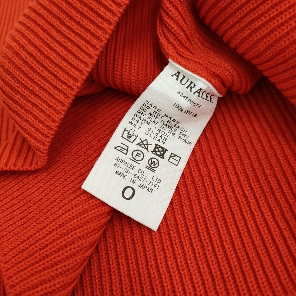 AURALEE SUPER HARD TWIST RIB KNIT赤★サイズ1 AURALEE SUPER HARD TWIST RIB KNIT P/O – Chum!