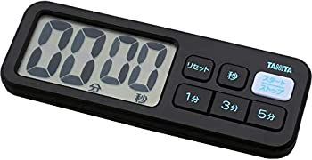 -非常に良い タニタ キッチン タイマー マグネット付き 大画面 100分 ブラック TD-395 BK でか見えプラスタイマー