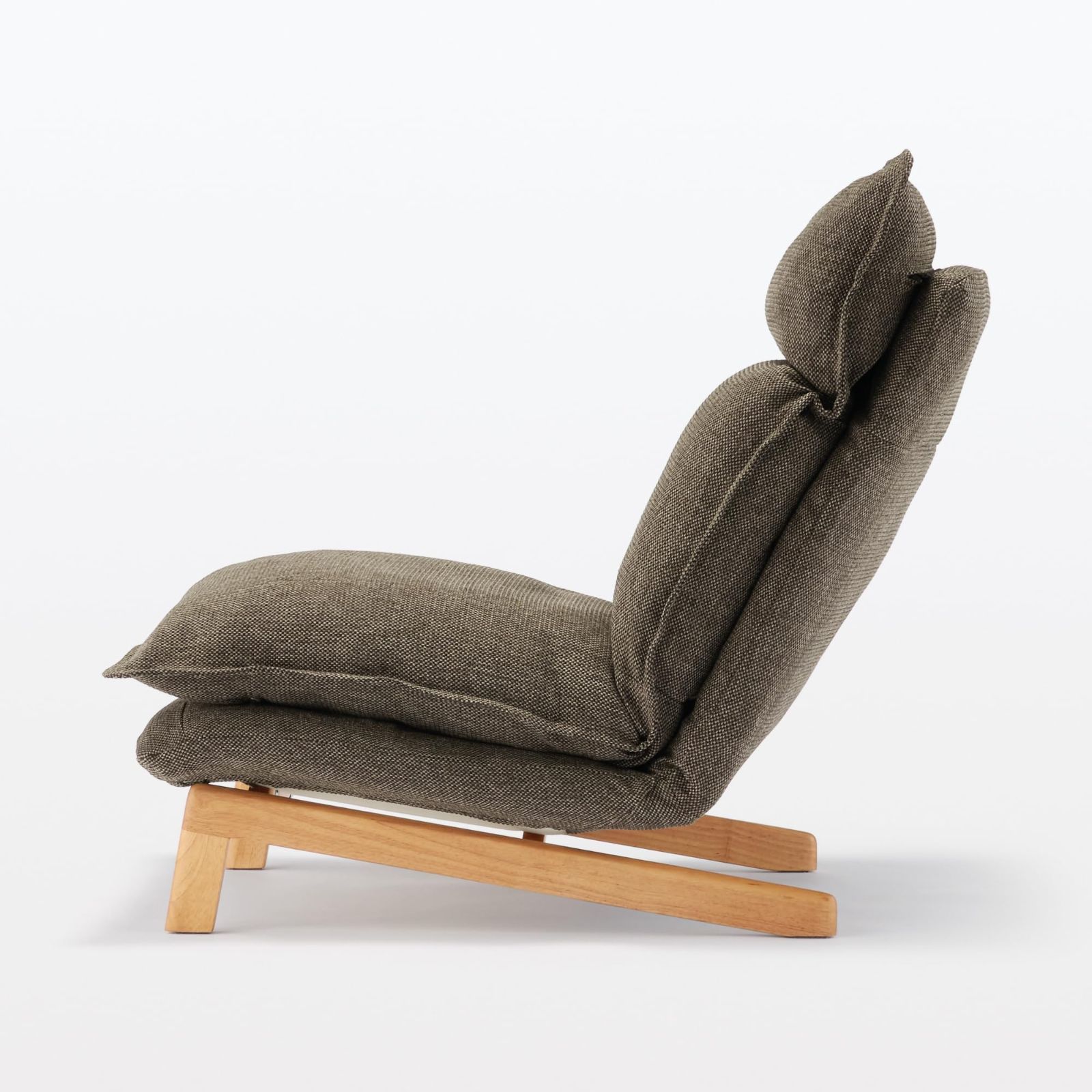 無印良品　ハイバックリクライニングソファ　1シーター　ポリエステル平織 無印 ハイバックリクライニングソファ 1シーター