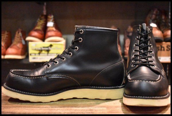 9.5E 美品 犬タグ 99年】レッドウィング 8179 アイリッシュセッター 黒